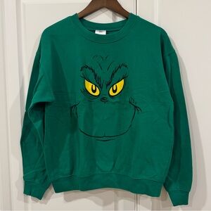 Vibrant Green Graphic Crewneck Sweater